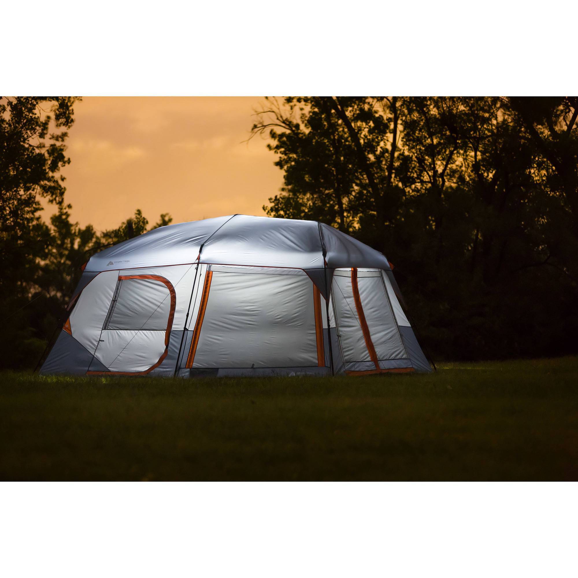 10-Person Instant Lighted Cabin Tent