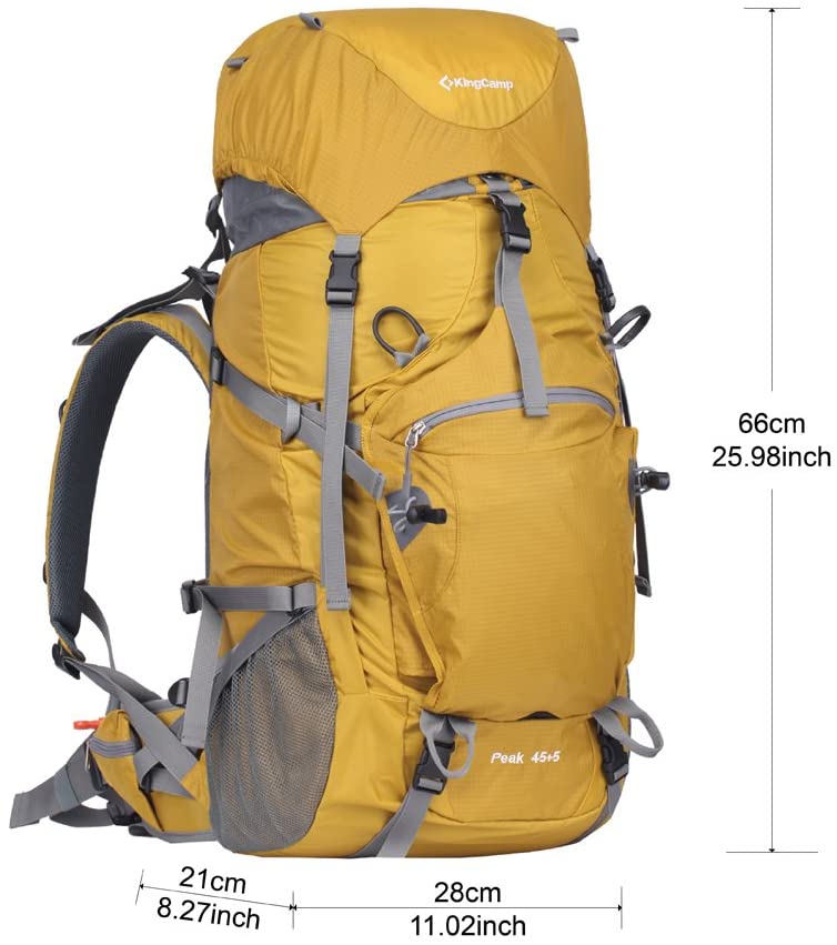 Internal Frame Hiking Backpack with Rain Cover