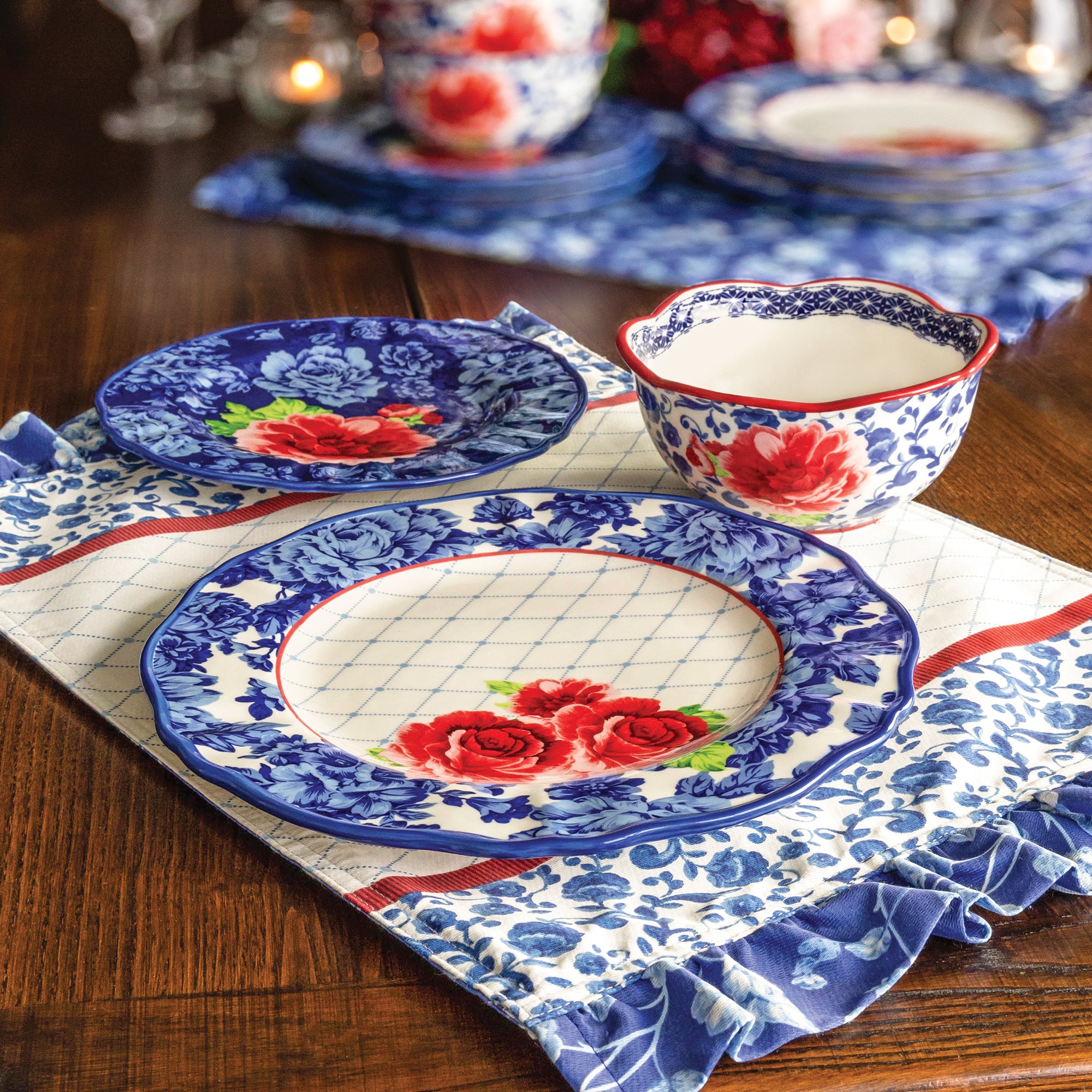 Heritage Floral 12-Piece Dinnerware Set