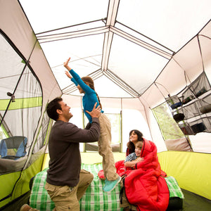 9 Person 2 Room Instant Cabin Tent with Screen Room