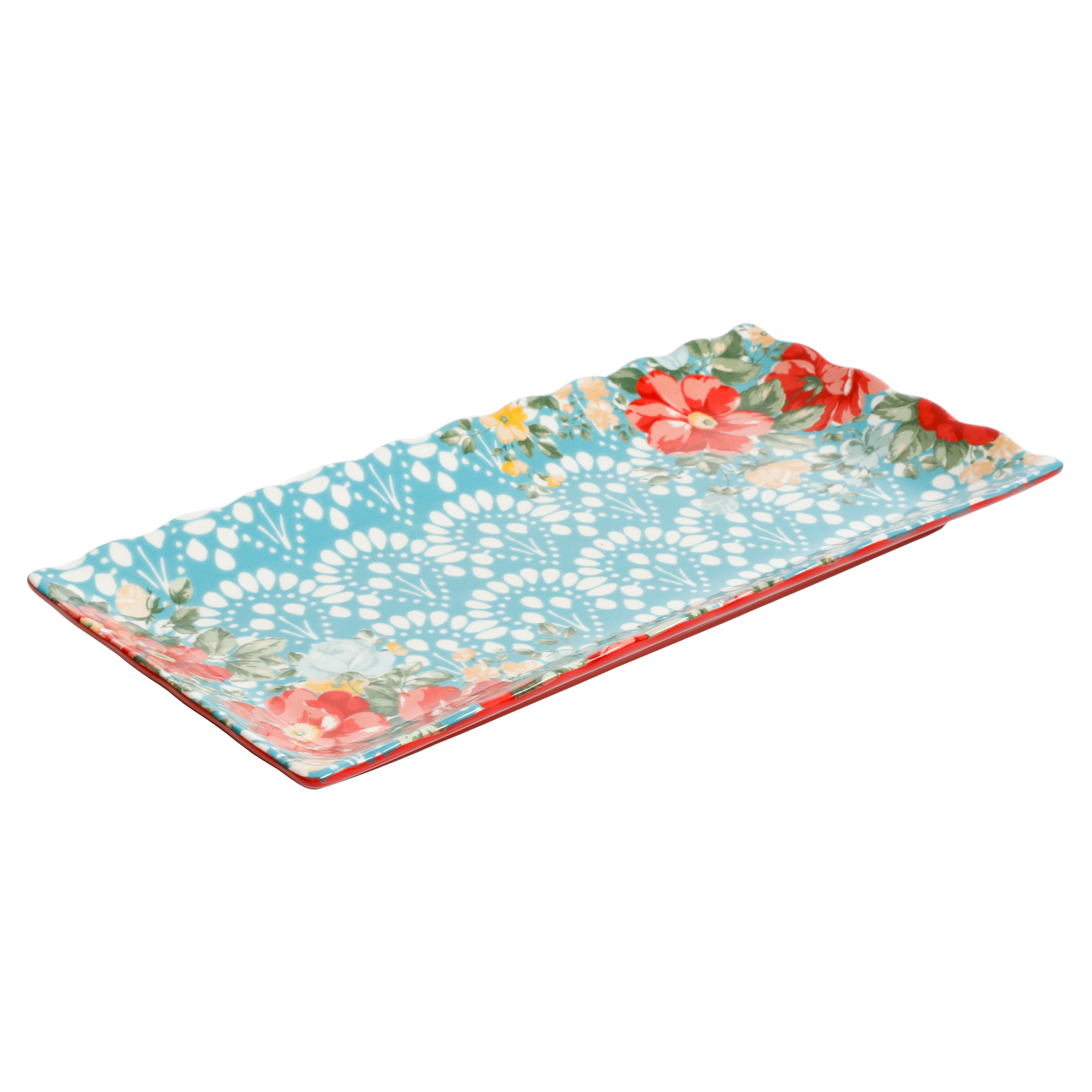 Floral Medley 3-Piece Serving Platters