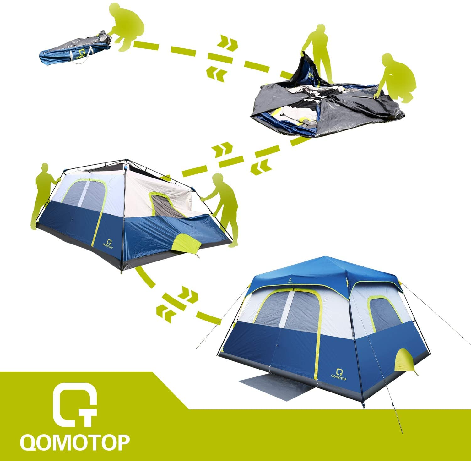 Person Instant Cabin Tent with Rainfly