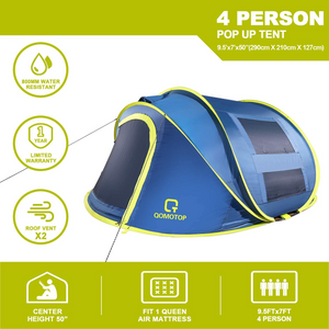 Set-up 4 Person Pop up Tent