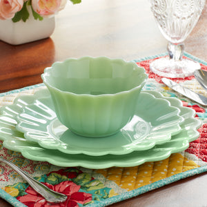 Timeless Beauty 3-Piece Dinnerware Set, Jade