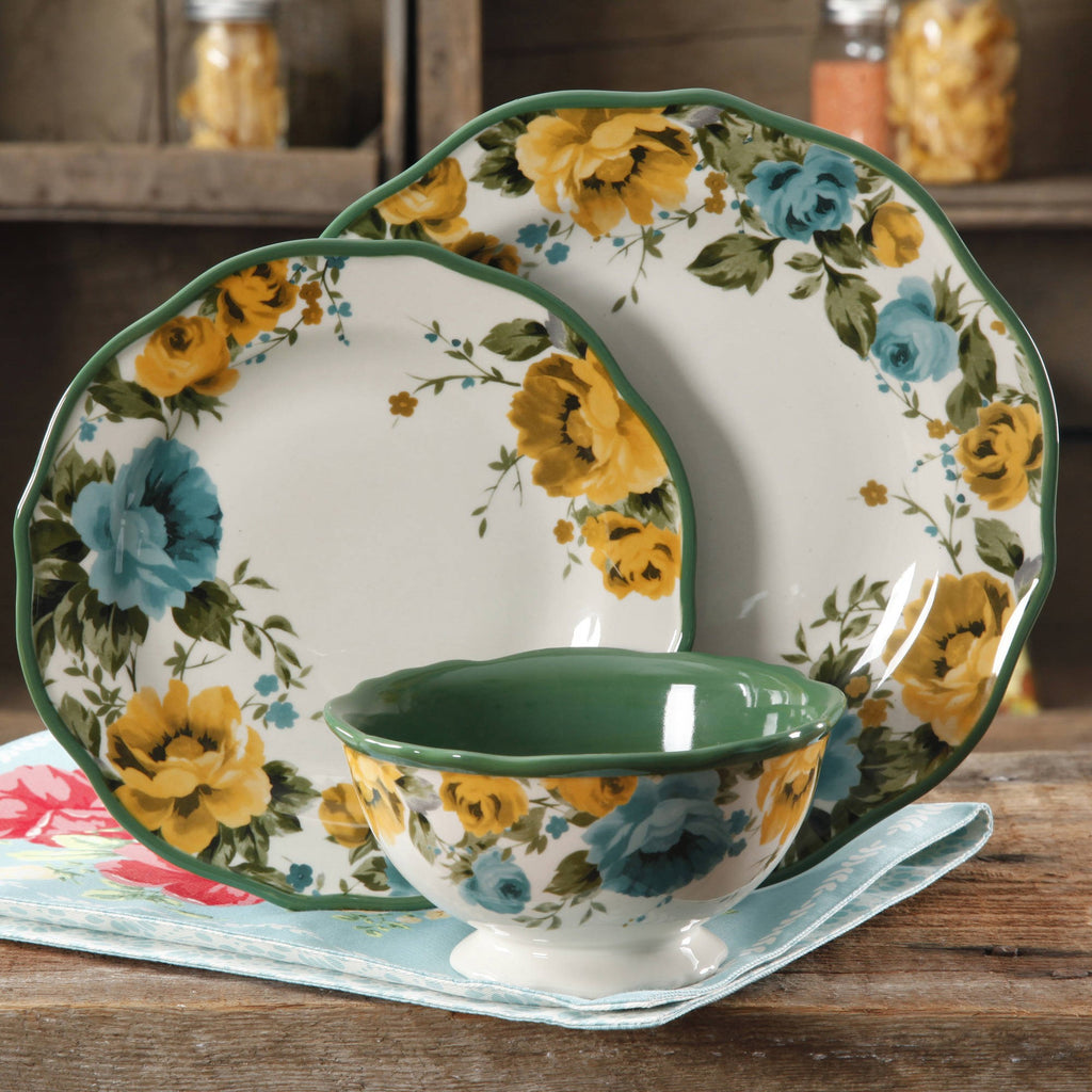  Rose Shadow 12-Piece Dinnerware Set