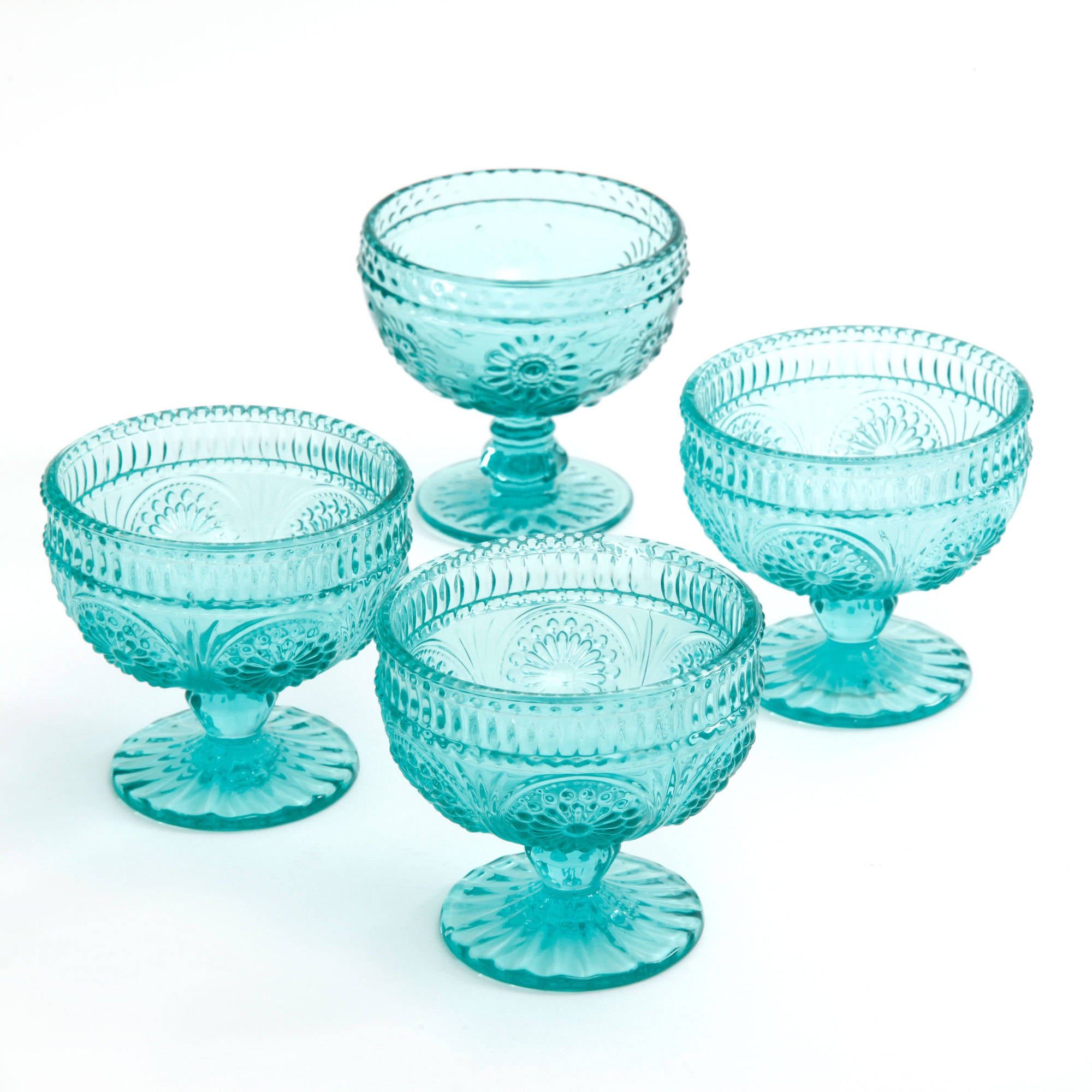 Adeline 4-Piece 10-Ounce Glass Sundae Cup Set